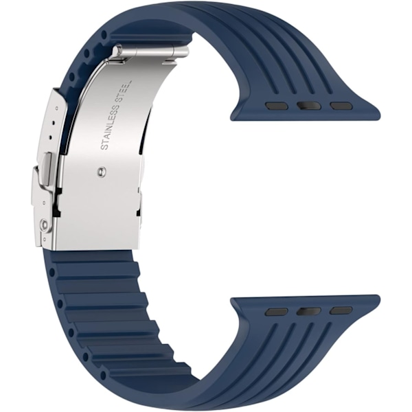 Armband kompatibel med Apple Watch Band 42mm 44mm 45mm 4mm DIY Design Mjuk Andningsbar Sportarmband för iWatch Series