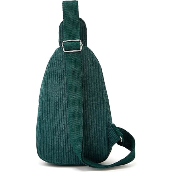 Slyngetaske til kvinder Lille crossbody slyngetaske Corduroy Sling-rygsæk Fanny bæltetaske til rejsesport Løb Vandring light green