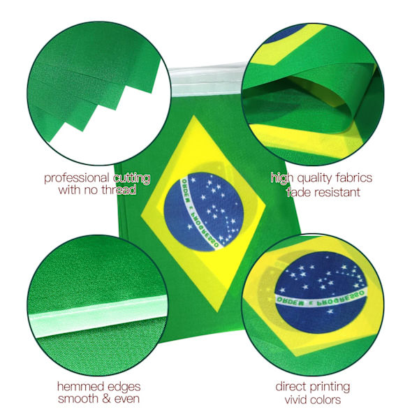 2-pack VM-topp 32 landsflaggor (Brasilien)