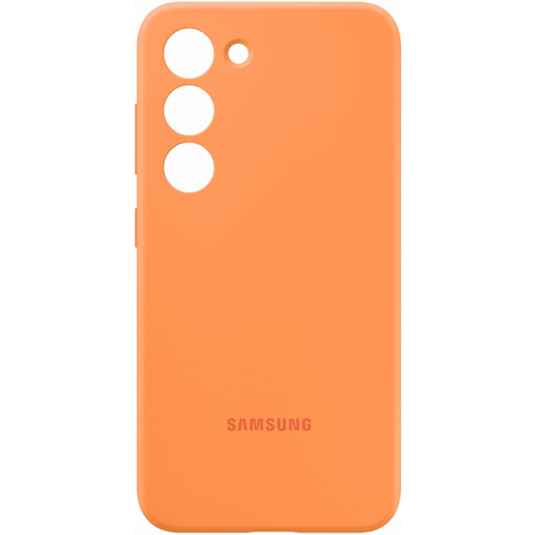 Passer til Samsung Galaxy S23+ silikoneetui, behagelig følelse, anti-fald orange S23+