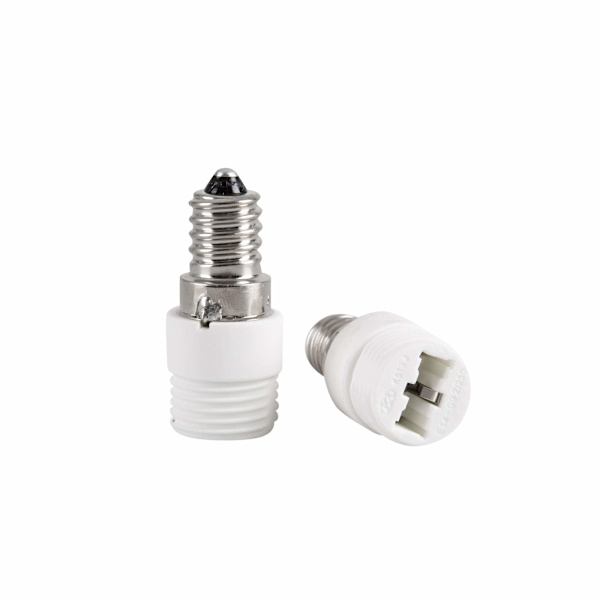 2-pakning E14 til G9 keramisk sokkeladapter for LED, halogenpære
