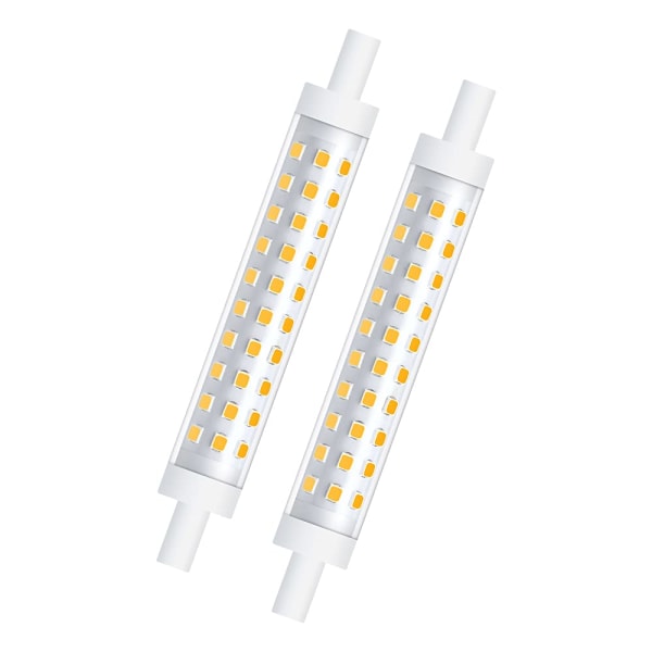 R7s 118 mm LED-pære, 10 W naturhvid (ikke-dæmpbar, pakke med 2)