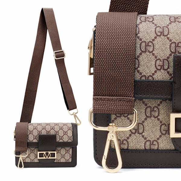 Justerbar ersättningsväska rem med metallvridbara krokar canvas handväskor rem axelväska rem budväska utbytbar rem för crossbody handväska
