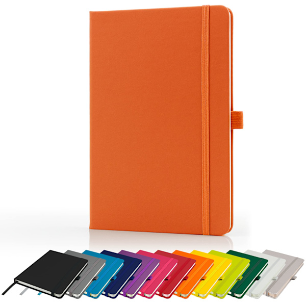 Premium A5 notesbog - Ny linjeret hardback journal med penneløkke, 196 sider, elastisk lukning og båndmarkør notesblok notesblok notesblok