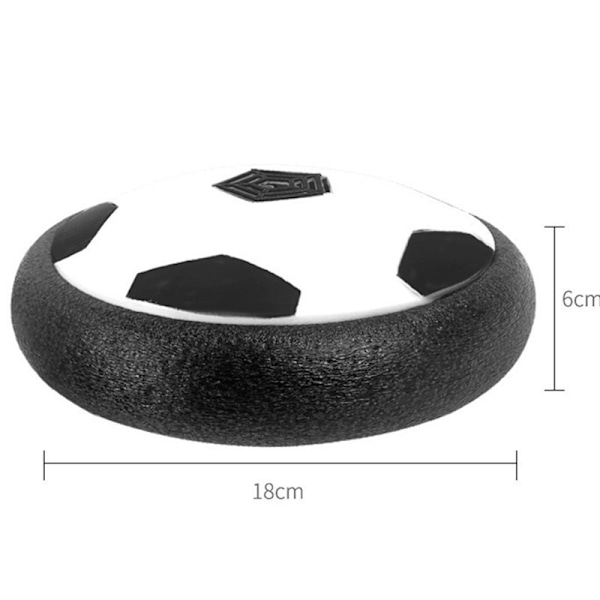 Luftdriven Fotboll med LED-belysning Hover Ball, för inomhusfotboll