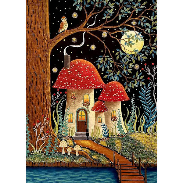 Sieni 5D timanttimaalaussetti aikuisille - DIY-askartelu