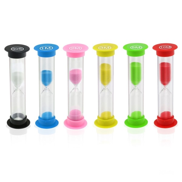 Sand Timer 6 Färger 30sek/1min/2min/3min/5min / 10min