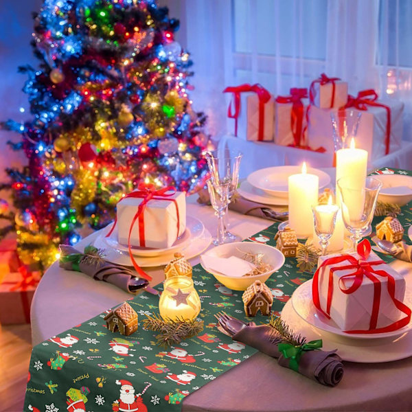 Julbordlöpare Klassisk Grön