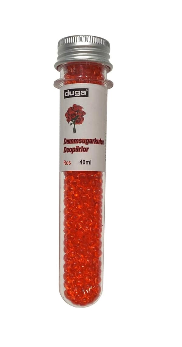 Støvsugerkugler Duft Rose Röd red