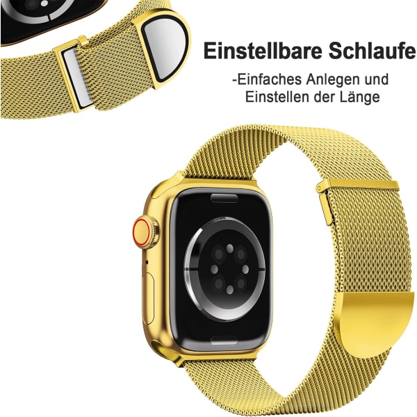 Remm kompatibel med Apple Watch-reimer 41 mm 40 mm 38 mm Kvinner Menn, Dobbelt Magnetisk Justerbar Utbyttebånd for iWatch Serie 9 8 7 6 5 4 3 2 1 SE