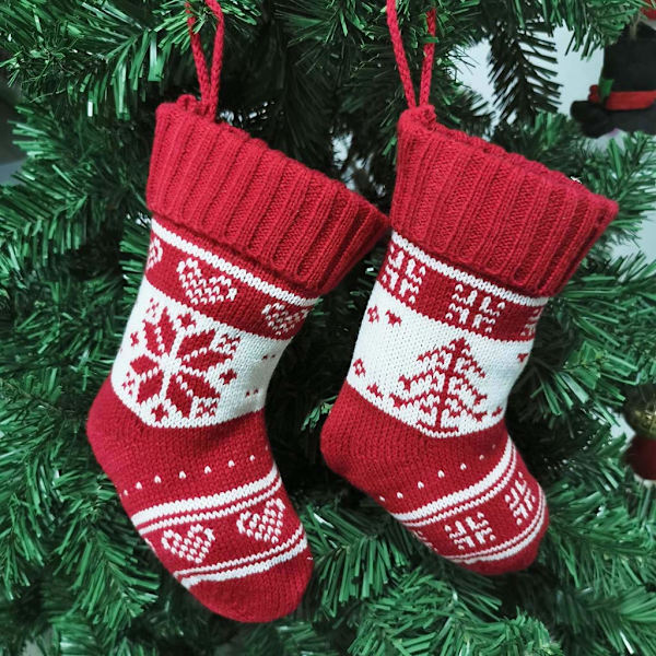 3 st julgran snöflinga godis presentpåse strumpor