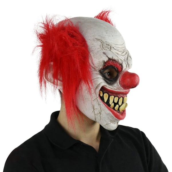 Klovnemaske Halloween Fest Latex Horror Cosplay Kostume Maske