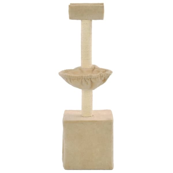 vidaXL kissan raapimispuu raapimispuilla 105 cm beige Beige beige