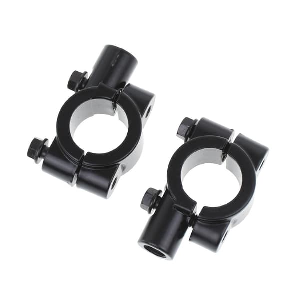 2 stk. Universell Motorsykkel Styrefeste 22mm Svart