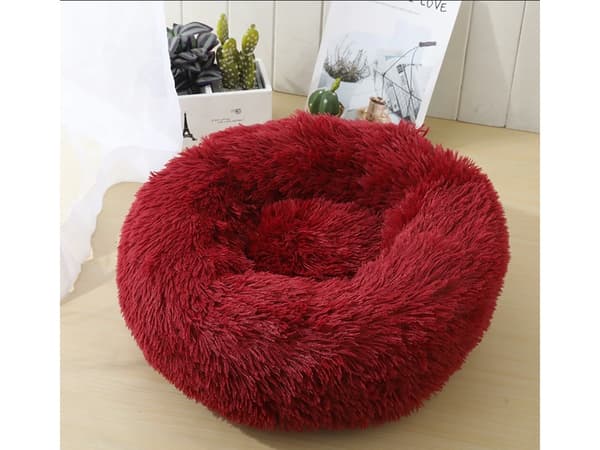 Fluffig hundbädd kattbädd mjuk kudde soffbädd 80cm 1330