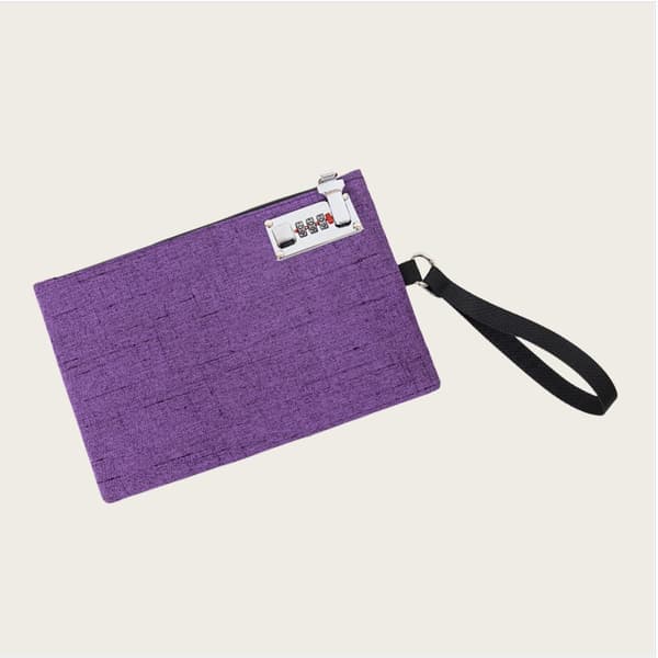 Sikker RFID-blokerende rejsedokumentorganizer lilla Purple 108