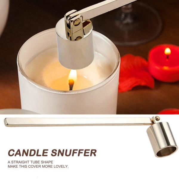 Stearinlysslukker med langt håndtag Candle Snuffer (guld)