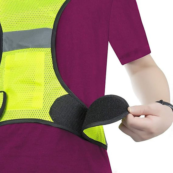 Reflekterende Vest, Høj Synlighed Justerbar Reflekterende Udstyr til Løb, Cykling og Jogging