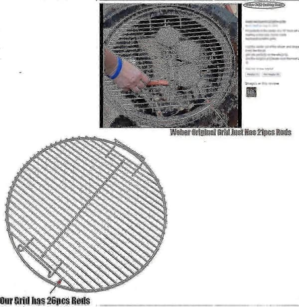 44,5 cm grillrist til Weber 47 cm grill, erstatningsrist