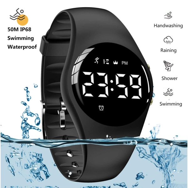 Digital aktivitetsmätare klocka, vattentät icke-Bluetooth