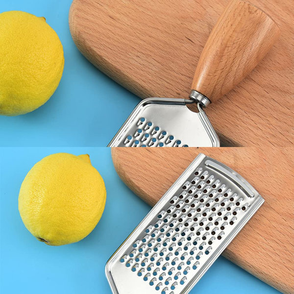 Ost Rivjern Rustfrit Stål Holdbar Citron Zester Rivjern med Håndtag Køkken Gadgets til Chokolade Ost Grøntsager Frugt