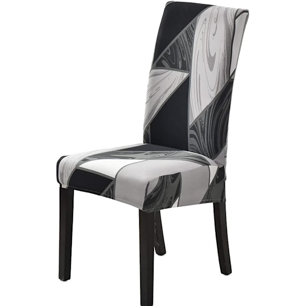 Tuolinpäälliset, 4 kpl, joustavat modernit tuolinpäälliset (4 kpl, geometria) B