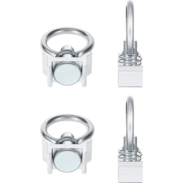 Sett med 6 enkeltpinner med ring, flylåsepinner for flylåseskinne ankerpinne ring
