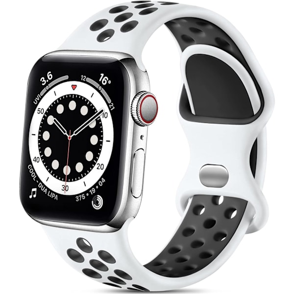 Silikon Sportsreim Kompatibel med Apple Watch, for Apple Watch Ultra/Ultra 2/iWatch SE Serie 9 8 7 6 5 4 3 2 1
