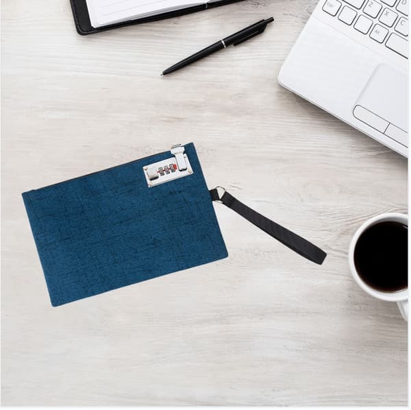 Sikker RFID-blokerende rejsedokumentorganizer blå Blue 108