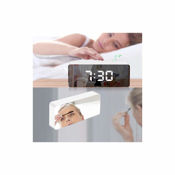 Digitalt vækkeur med 3 LED-display og lyssensor-dæmpning
