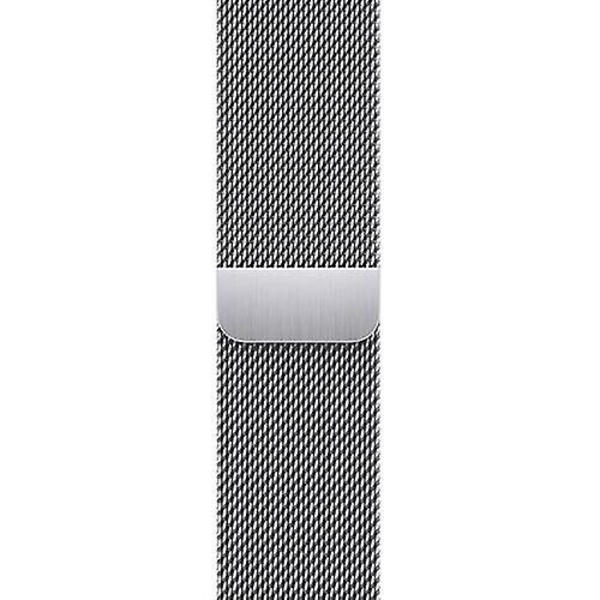 Apple sølv rustfrit stål milanesisk loop til 38 mm 40 mm 41 mm ure