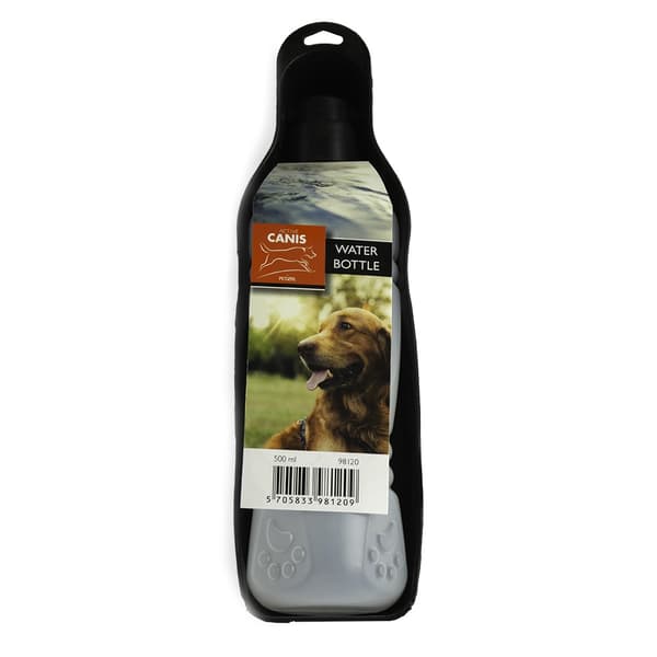 Active Canis vandflaske med skål til hund 500ml