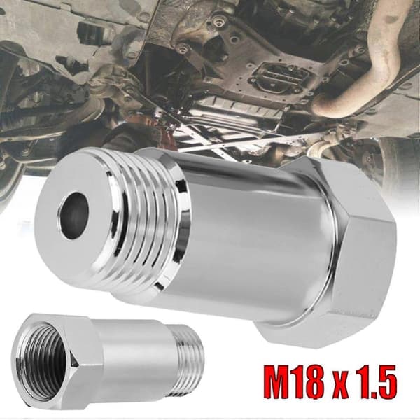 M18X1.5 Ilt O2 Sensor Adapter Konverter Bil CEL Fix Check Motorlys Eliminator O2 Forlængerpakning
