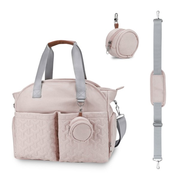 Multifunktionell Snygg skötväska för baby , vattentät baby med stor kapacitet Handväska