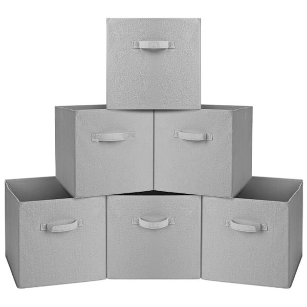 Scatole Organizzative Pieghevoli Athlon - 4 Pezzi, 33L - Grigio - Per Casa, Armadio O Garage - Foto 2