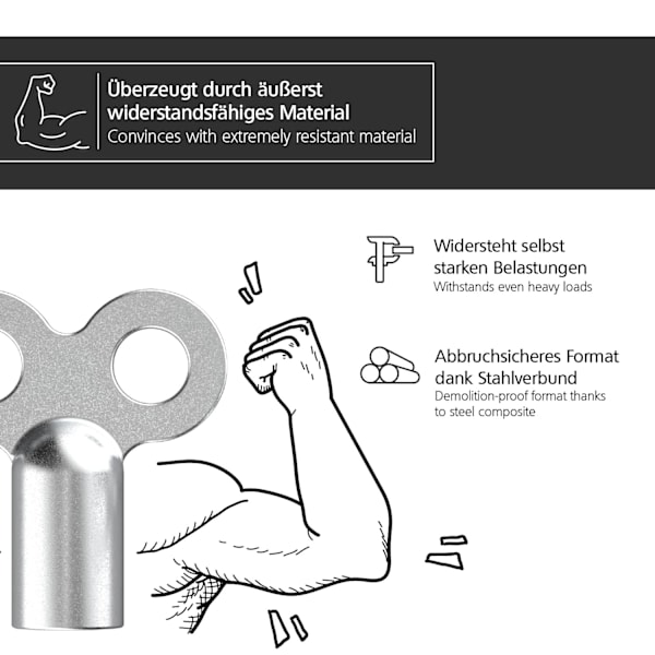 Radiatoraftapningsnøgle, 4 stk. Radiatoraftapningsventilnøgle