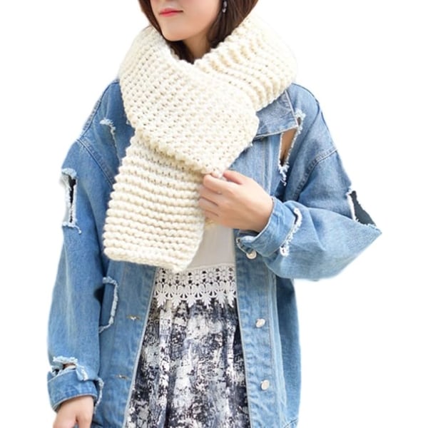 Unisex Couple Chunky Cable Woollen Knit Warm Thick Infinity Circle Scarf Christmas present