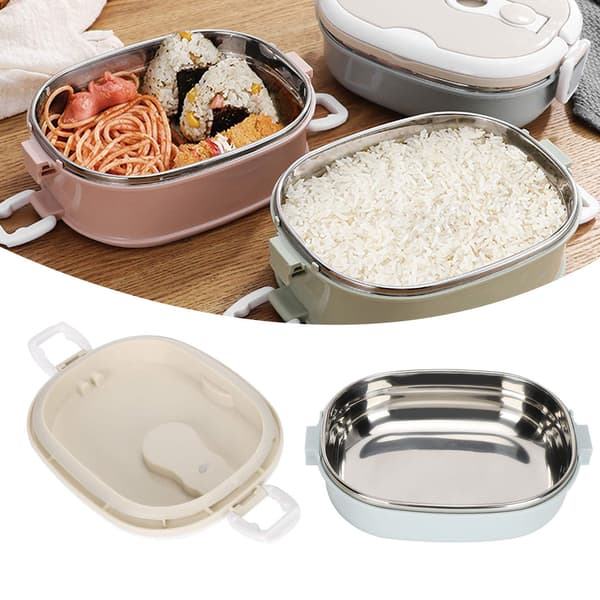 Isolert Bento Matboks i Stål, 1-lags Boks Single-layer