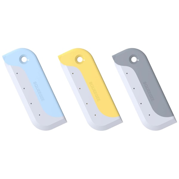 3-pakning liten squeegee, kjøkkenvask og benkeplate mini silikon