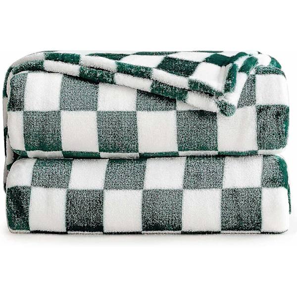 Buffalo Plaid -fleecepeitto (70*100cm, vihreä), Ruudullinen Flanellipeitto | Pehmeä ja kevyt mikrokuitu