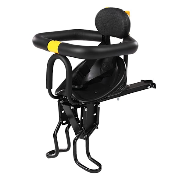Säkerhetsbarnsäte för cykel, cykel fram babysäte med fotpedaler