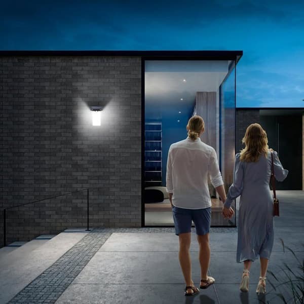 Solcelle Vegglamper Vanntette Lamper Kroppssensor Hageveggdekorasjon og Hagelys YYV