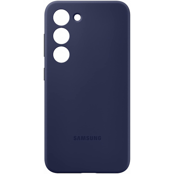 Passer til Samsung Galaxy S23+ silikone etui, behagelig følelse, anti-fald, marineblå dark blue S23+