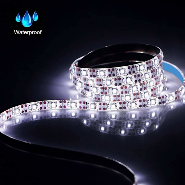 2x LED-remsa USB, vattentät 5 meter SMD 3528 5V blå