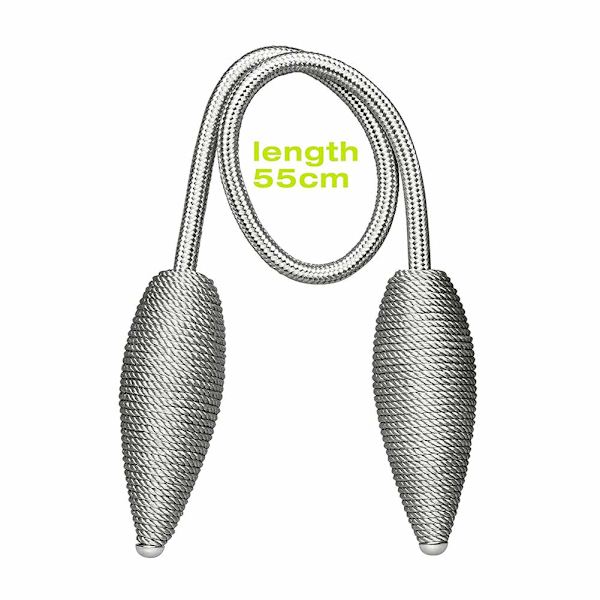 Gardinstop, Gardinholdere Klips Reb Curtain Holder Spænder Sølvgrå 2 stk, Gardin og Persienner Tilbehør