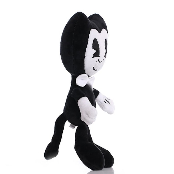 Plys Sort & Hvid Bendy And The Ink Machine Udstoppede Legetøj Gave Til Børn Fans 28cm