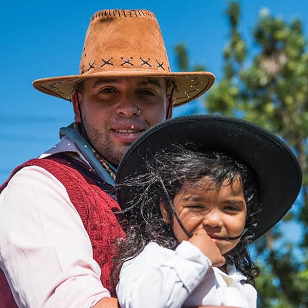 Cowboy-hattu, nahka, leveä reuna, länsimainen, villa, miehille ja naisille, ruskea