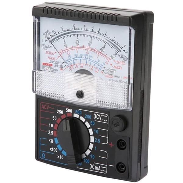 Analog Multimeter ACDC Voltmeter Amperemeter och Ohmmeter för Mätning av Spänning och Ström