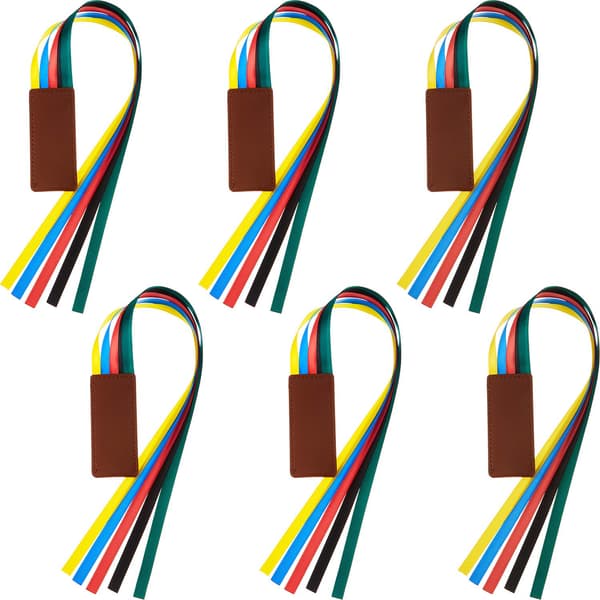 6 st bibelbandmärke multiband sidmarkör konstläder