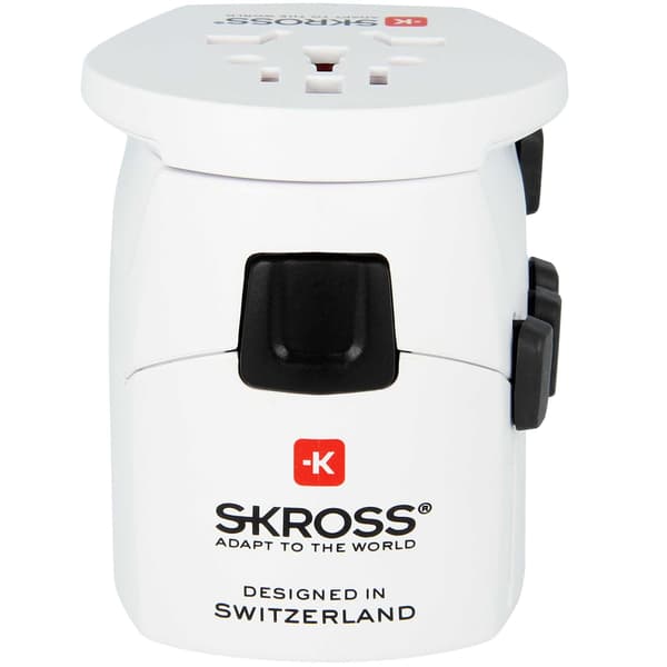 Världsreseadapter PRO World Jordad White 185